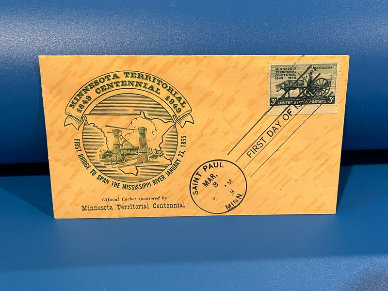 Minnesota Territorial Centennial FDC. 1949