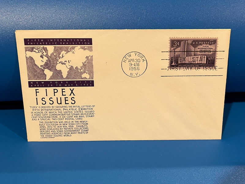 FIPEX - New York FDC. 1956