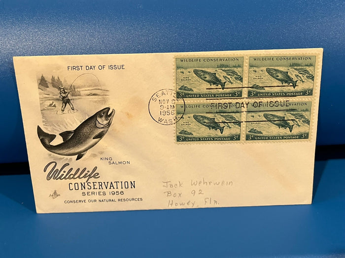 Wildlife Conservation Series 1956 FDC. ArtCraft cachet.