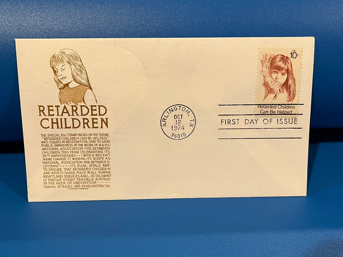 Retarded Children FDC. 1974