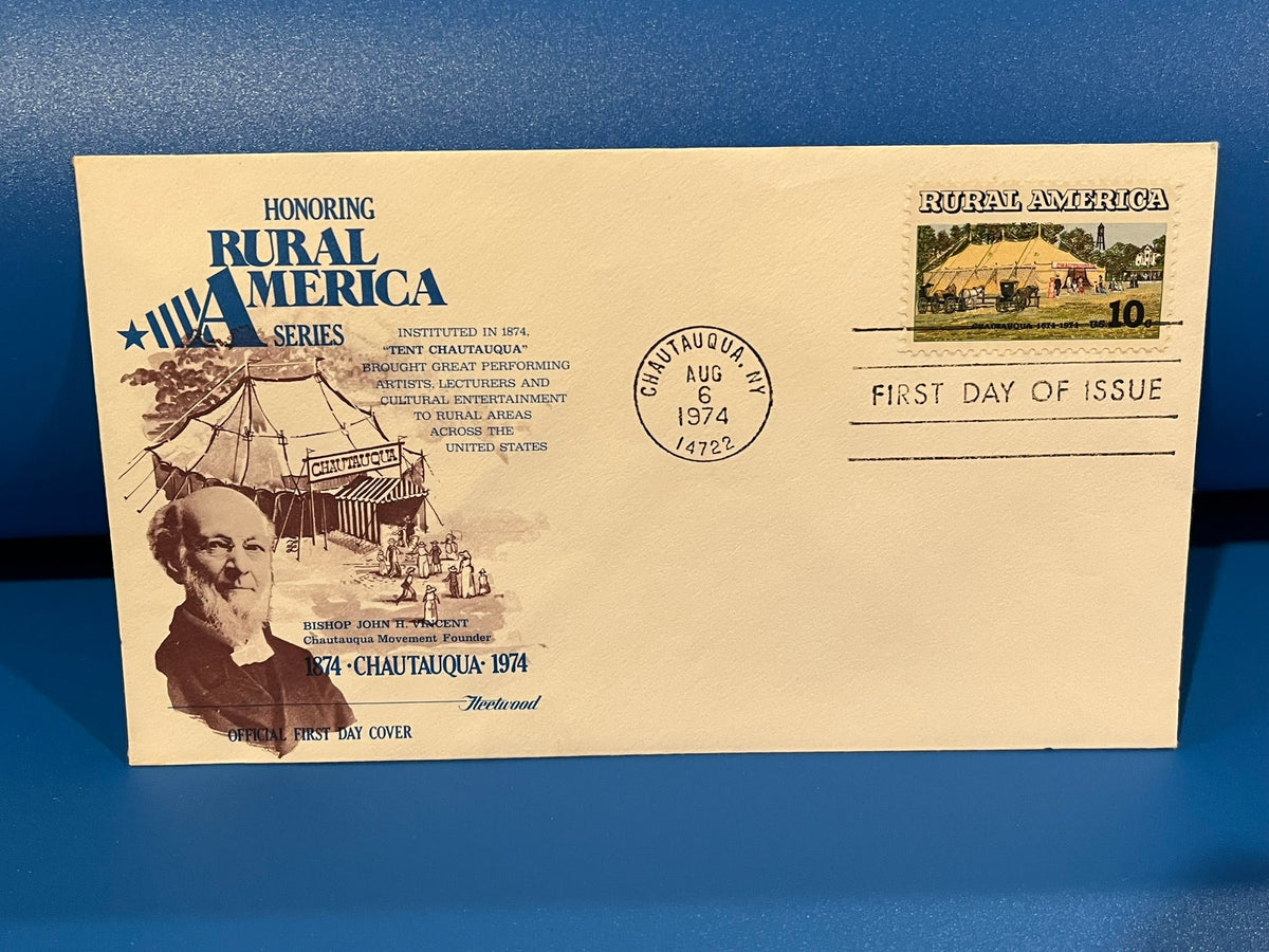 Honoring Rural America - Chautauqua FDC. Fleetwood Cachet. 1974