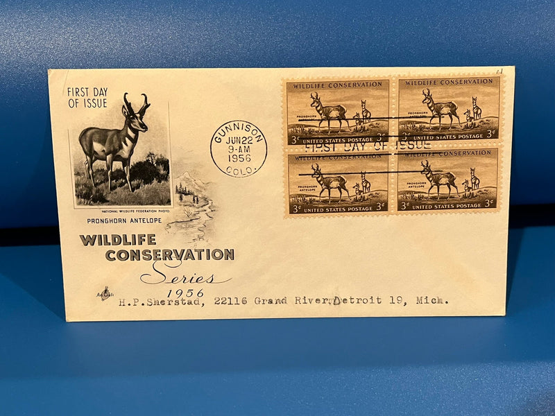 Wildlife Conservation Series FDC. ArtCraft cachet.