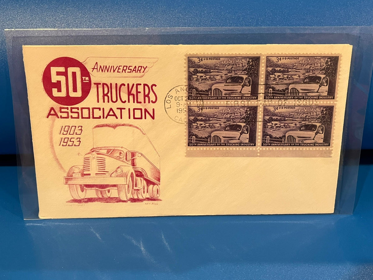 50th Anniversary - Truckers Association. FDC. 1958