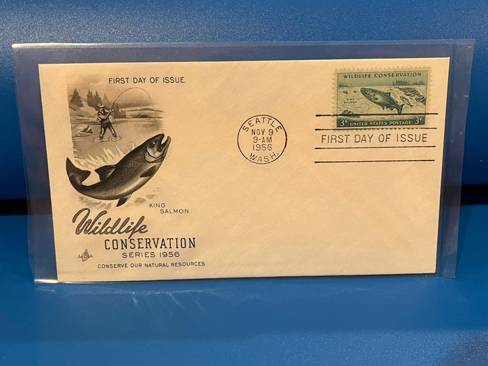 Wildlife Conservation Series 1956 FDC. Art Craft cachet. 1956