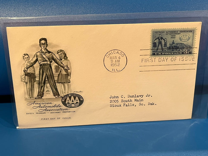 American Automobile Association (AAA) FDC. 1952