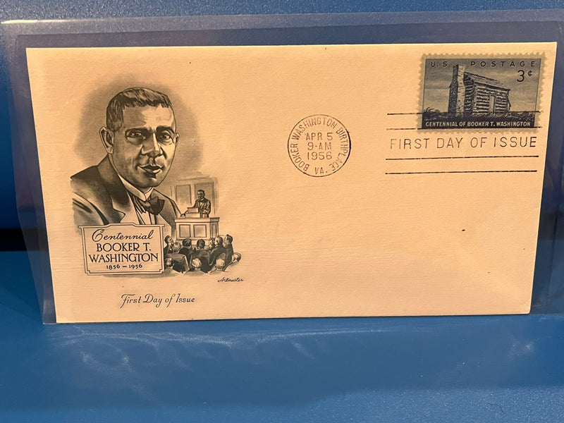 Booker T. Washington Centennial FDC. Artmaster cachet. 1956