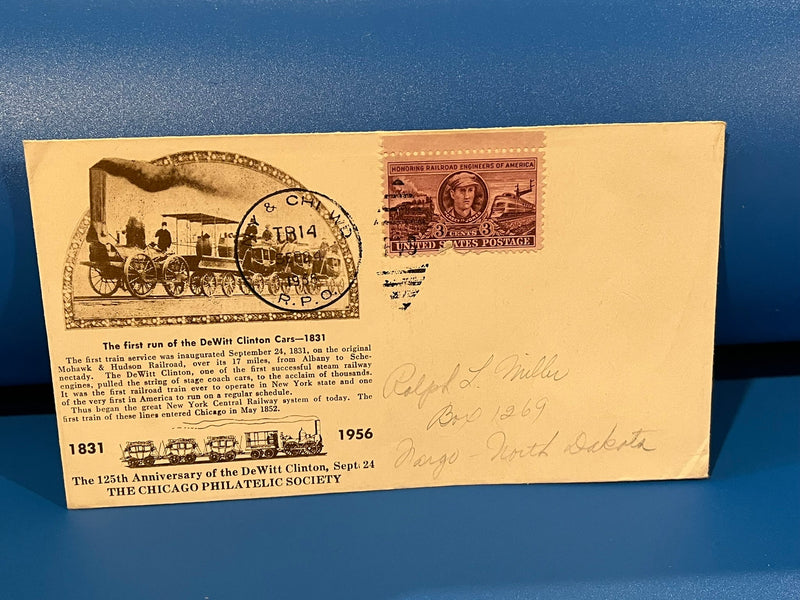 125th Anniversary of the De Witt clinton FDC. 1956