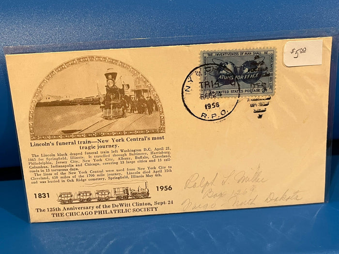 125th Anniversary of the De Witt Clinton FDC.