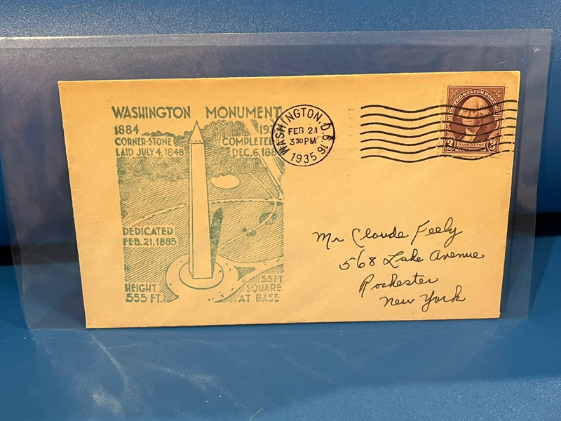 Washington Monument Dedication FDC.