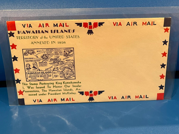 Hawaiian Islands Via Air Mail Cachet  1935ca