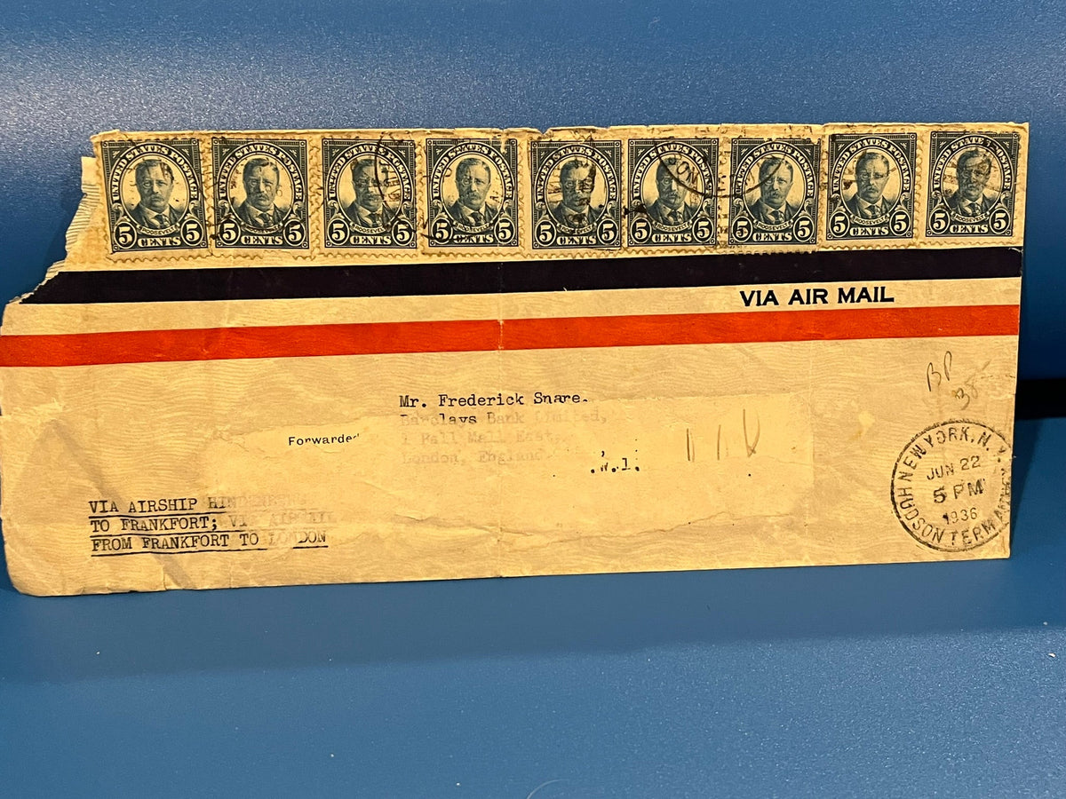 Hindenberg Airship Air Mail Cachet. 1936