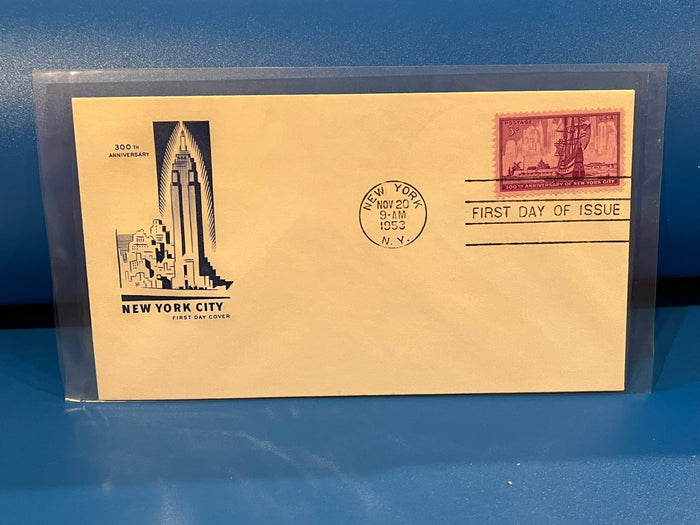 New York City 300th Anniversary FDC. 1953