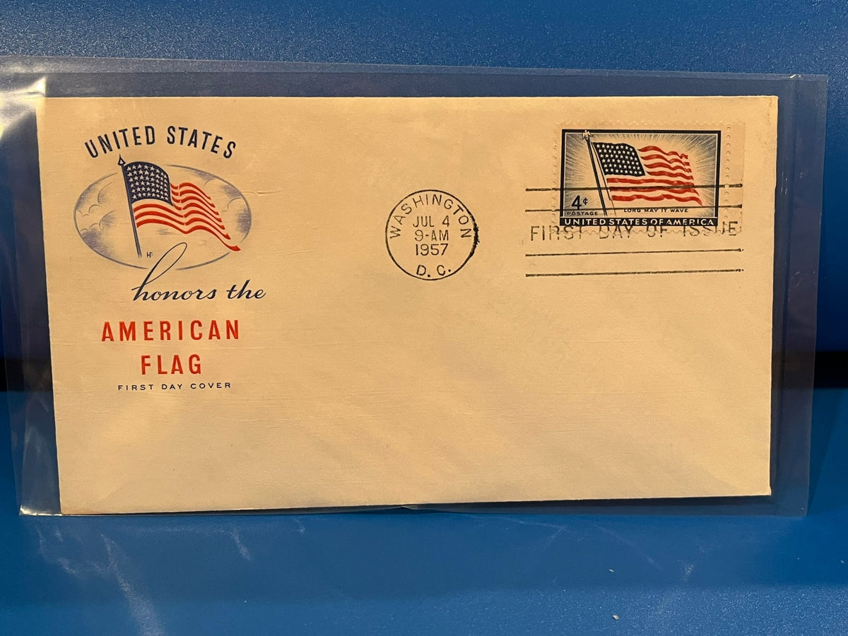 1957 U.S. American Flag FDC.