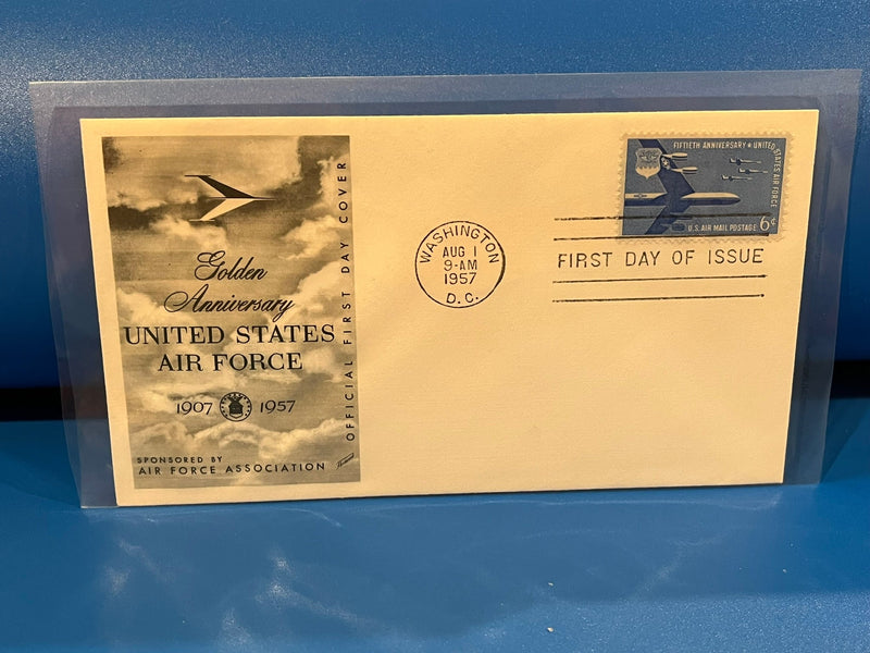 50th Anniversary - United States Air Force. Fleetwood cachet. 1957