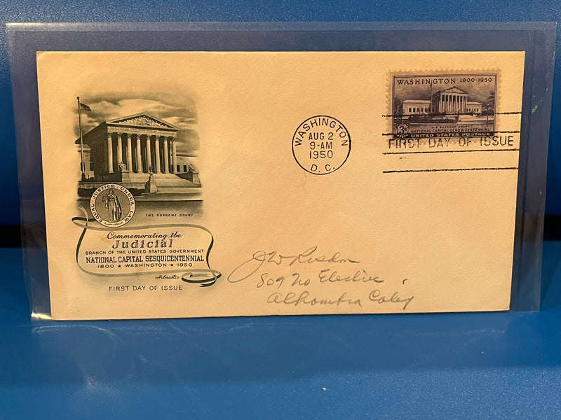 Judicial Branch. - Capital Sesquicentennial FDC. Artmaster cachet.