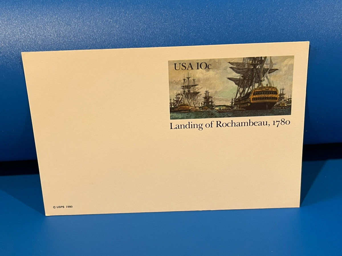 1980 Landing of Rochambeau, 1780. Postcard. (*Unused)