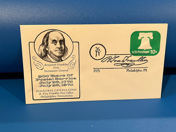 Ben Franklin - 1st Postmaster General. 1975