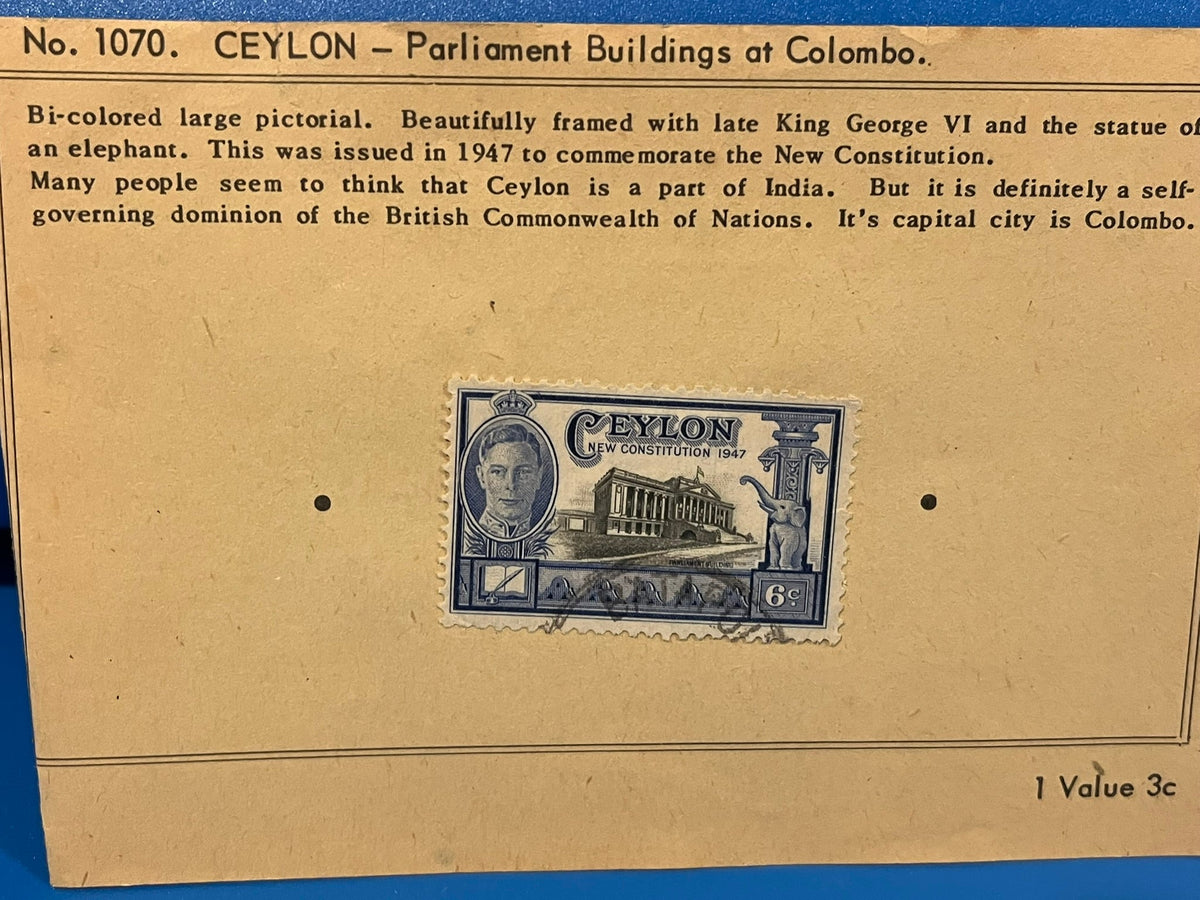 Ceylon - Parliament Buildings at Colombo. 1947