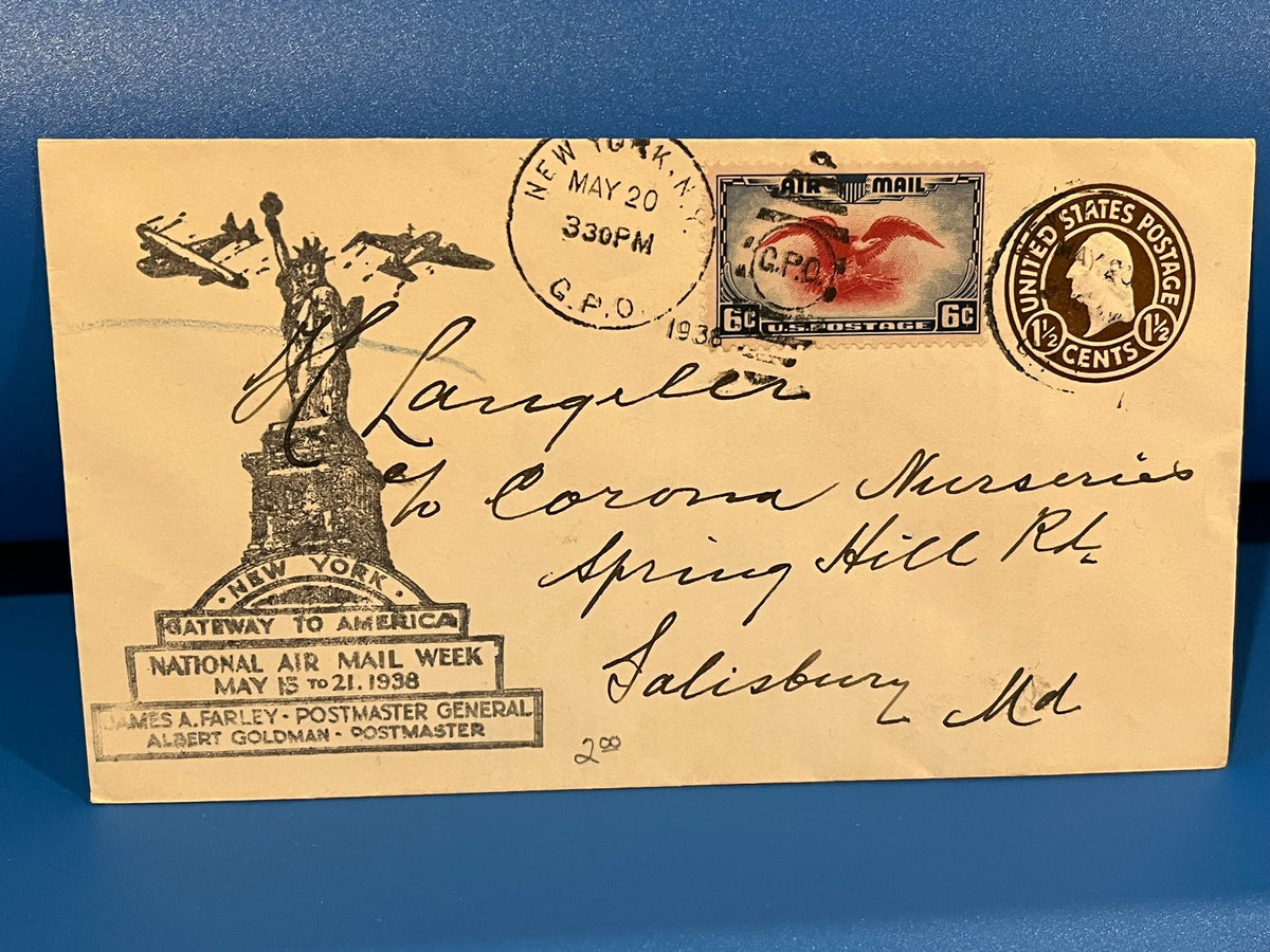 National Air Mail Week - New York. 1938