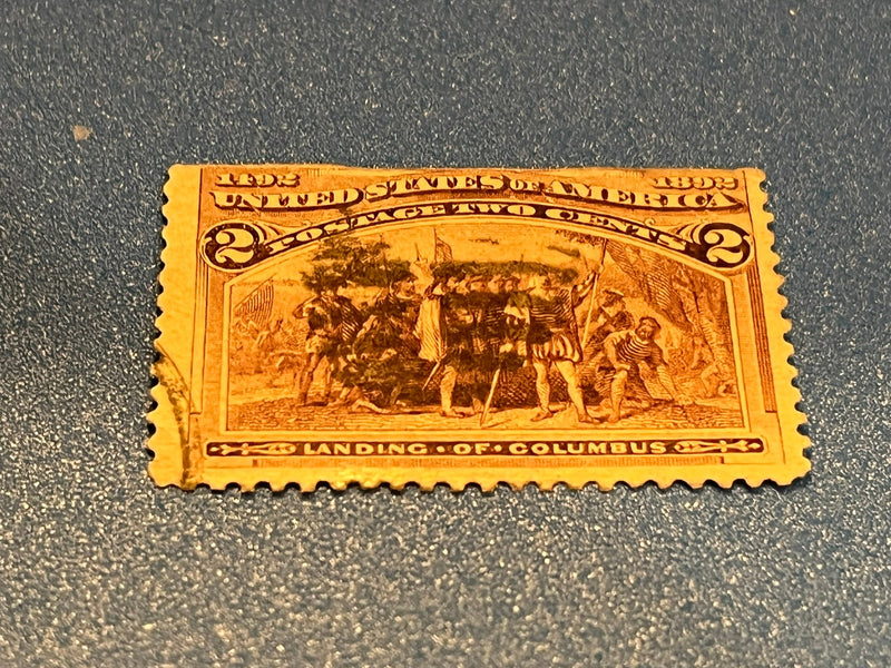 1893 2c Columbian Commemorative: Landing of Columbus #231