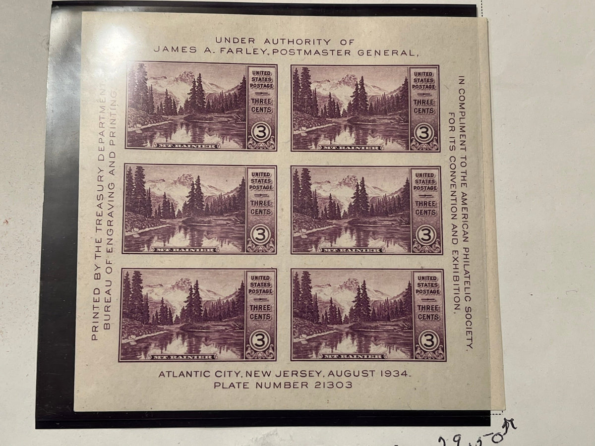 American Philatelic Society Exhibition - Mt. Ranier.