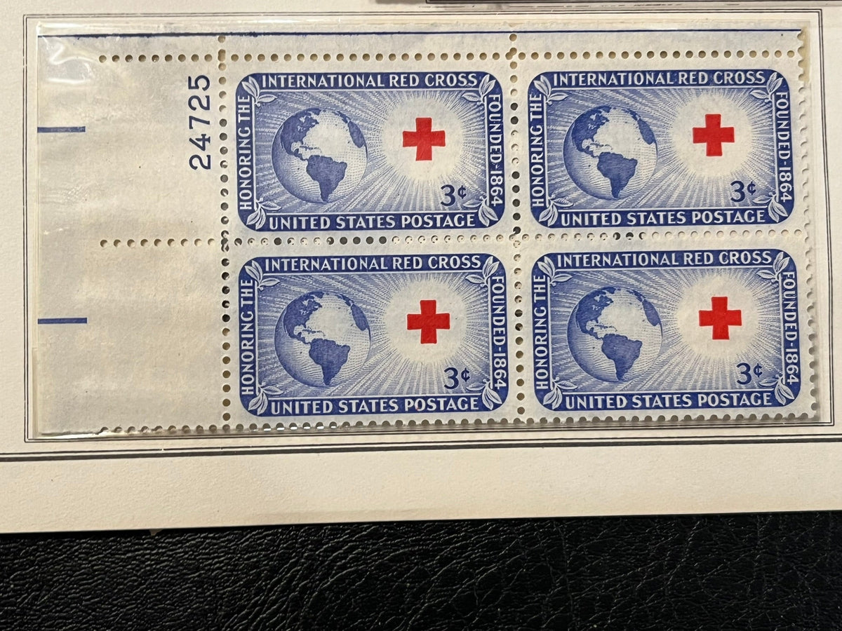 International Red Cross plate block. MNH. 1952