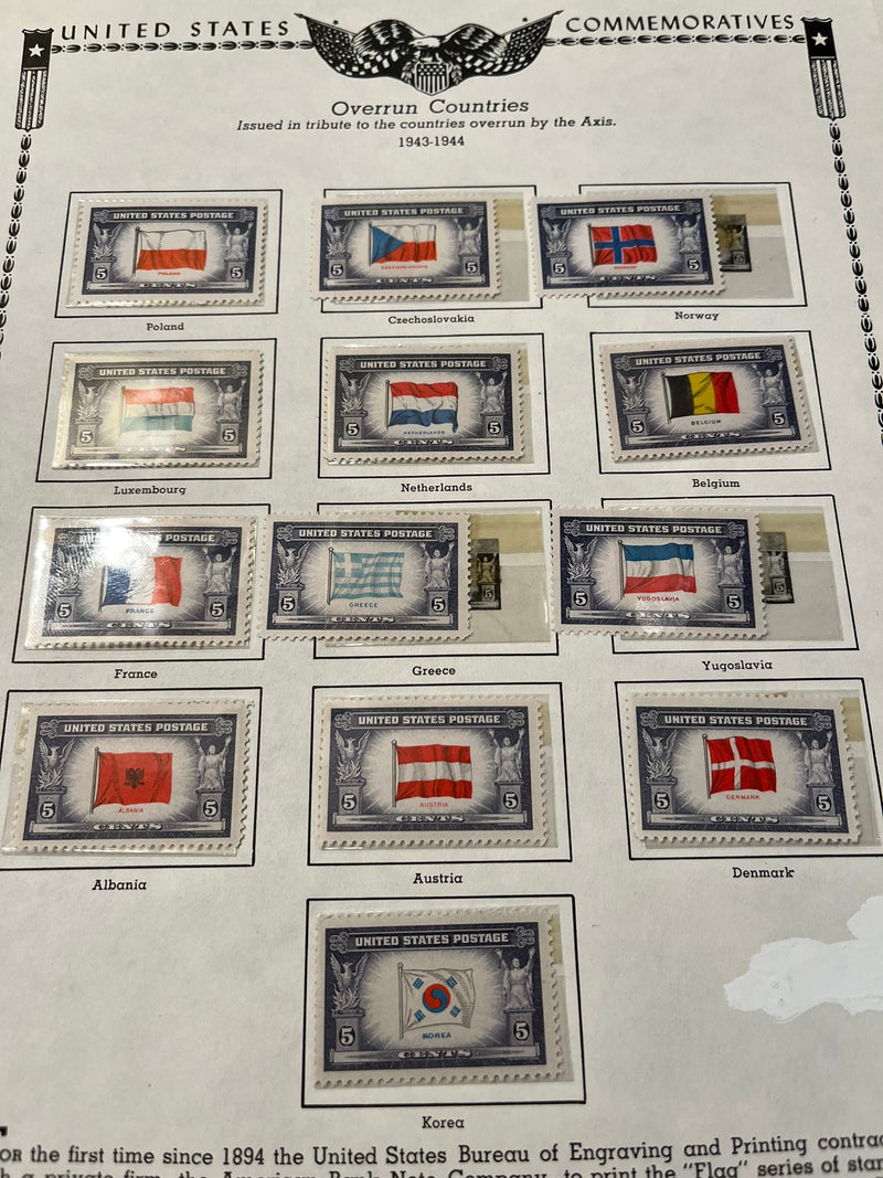 Overrun Countries Mint set 1943-1944