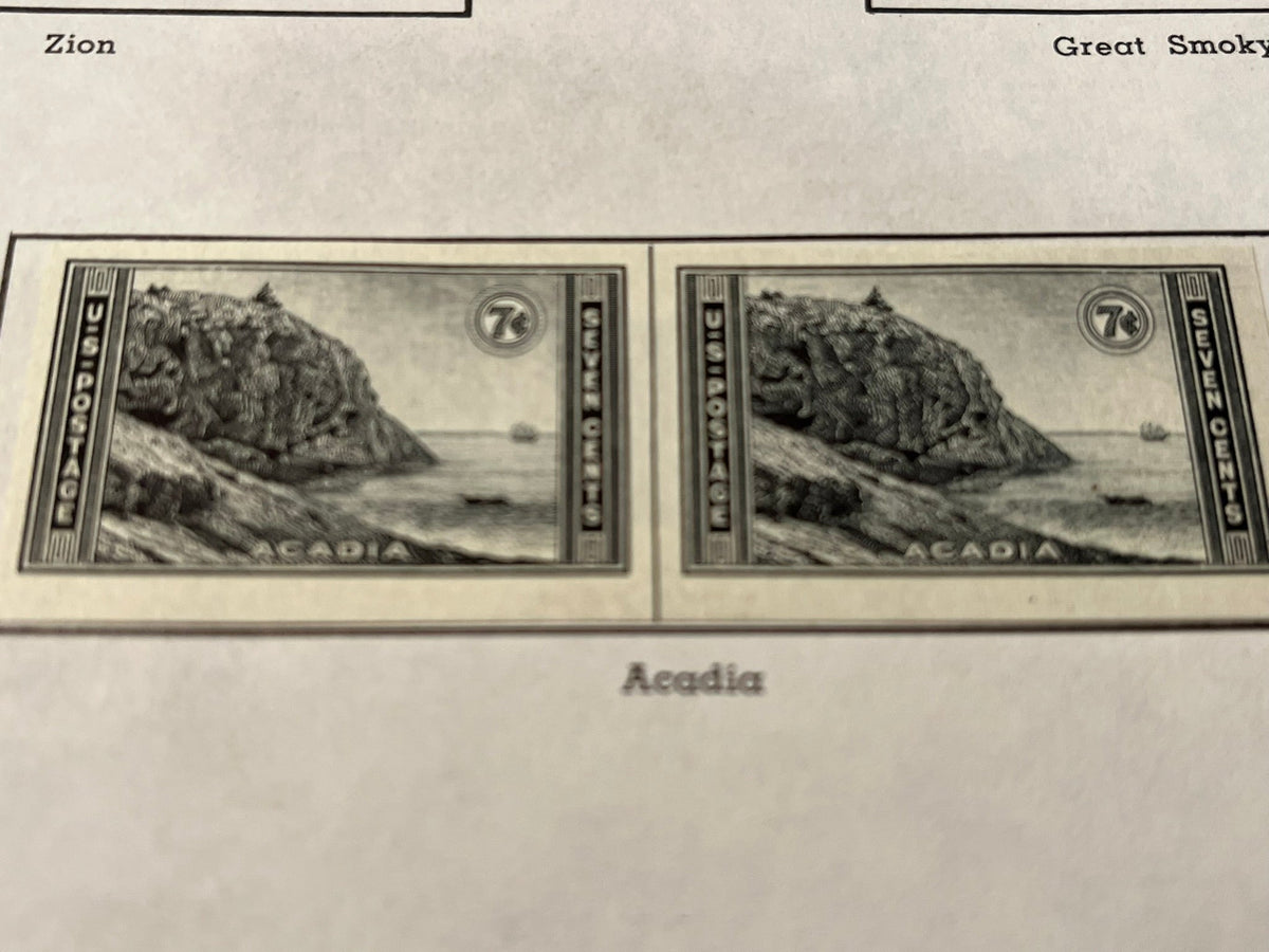 Acadia _ National Park Series Imp. pair. 1935