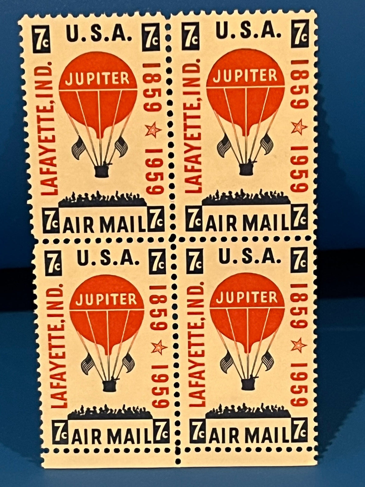 7c Baloon Jupiter Air Mail