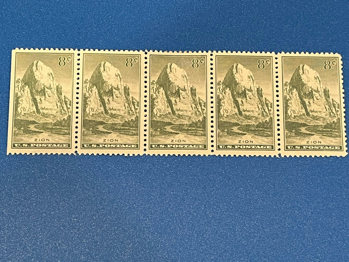 8c Zion - Naitonal Parks set of 5