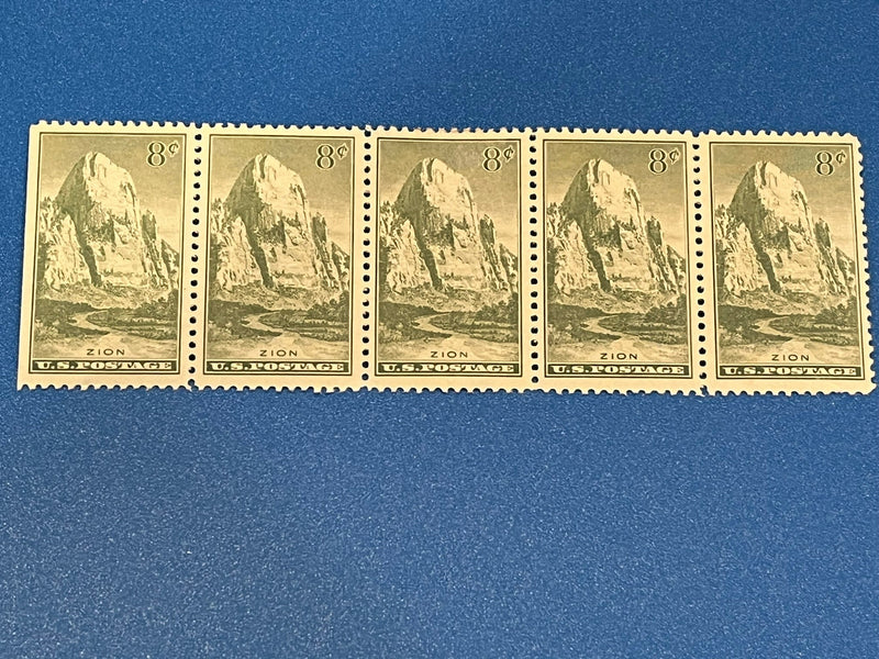 8c Zion - Naitonal Parks set of 5