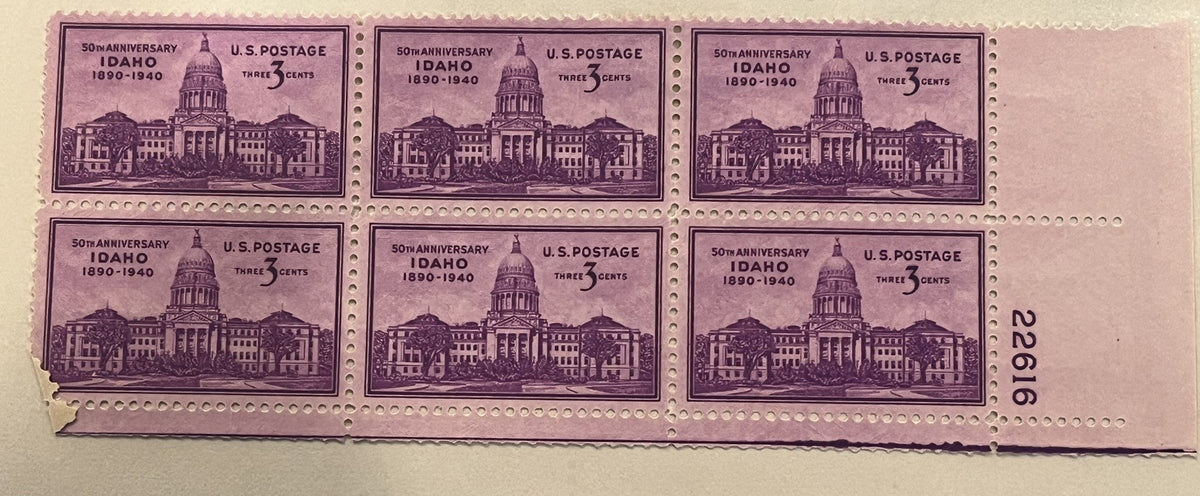 3c Idaho 50th Anniversary 6 stamps