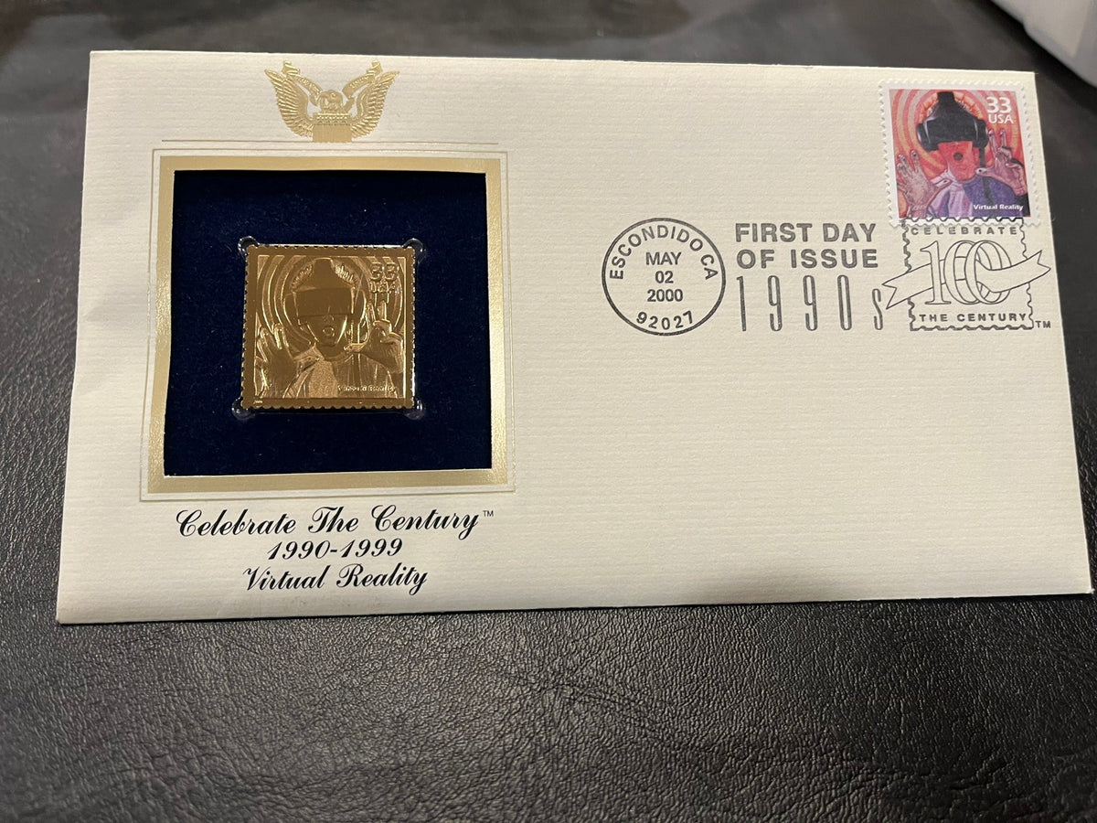 Virtual Reality with Gold Stamp Replica