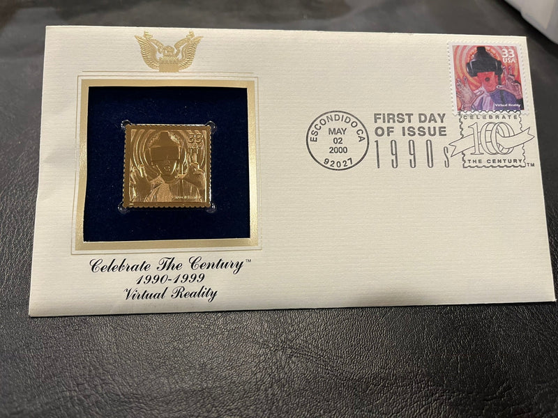 Virtual Reality with Gold Stamp Replica