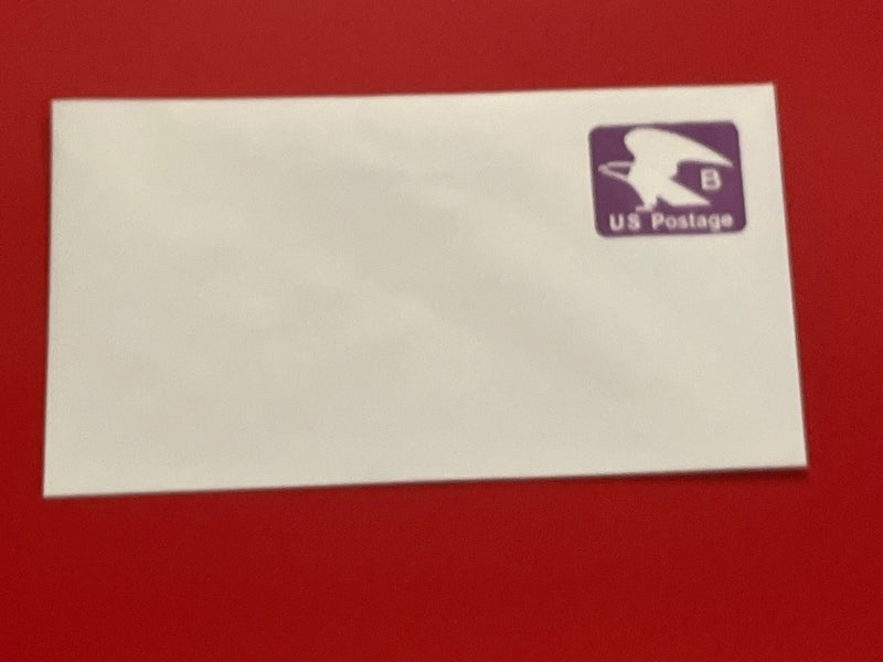 U.S. Postage B stamped envelope