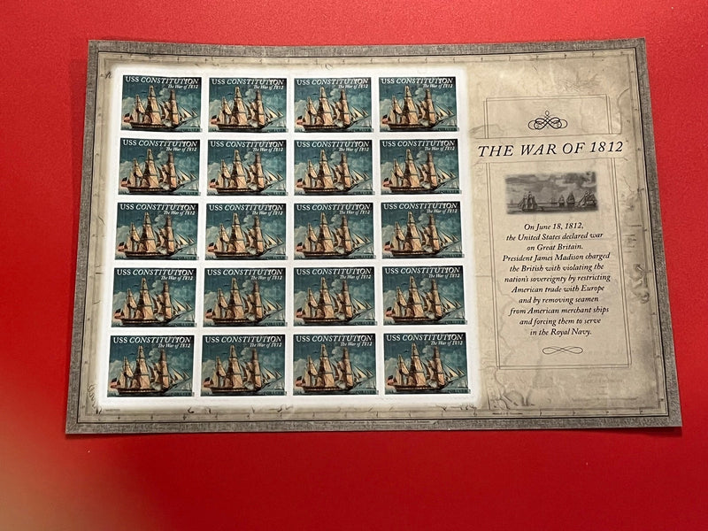 2012 First Class Forever Stamps - War of 1812: USS Constitution sheet