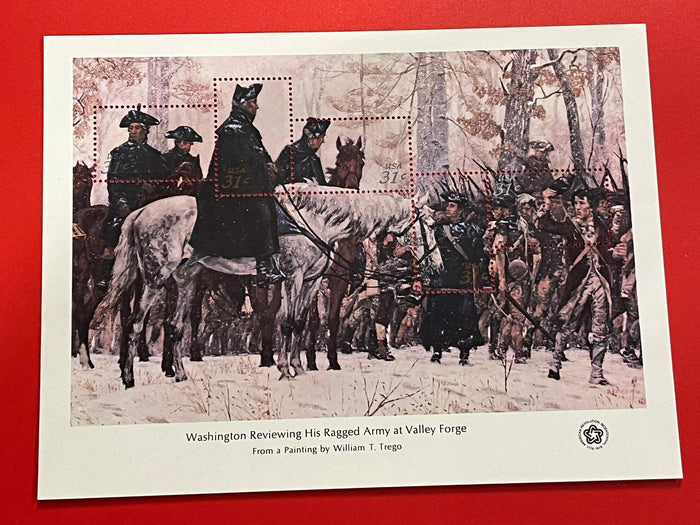 1976 Bicentennial  Souvenir Sheet- Washington @ Valley Forge