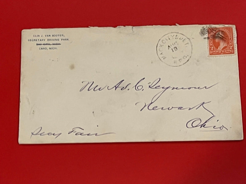 1895 2c Washington.. Mack City RxR RPO Cancel