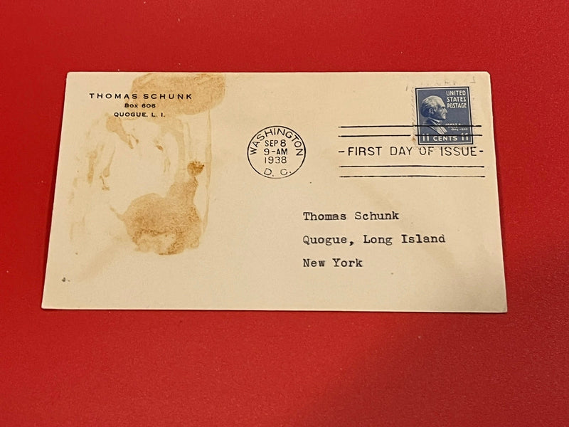 11c Polk  First Day cover. 1938