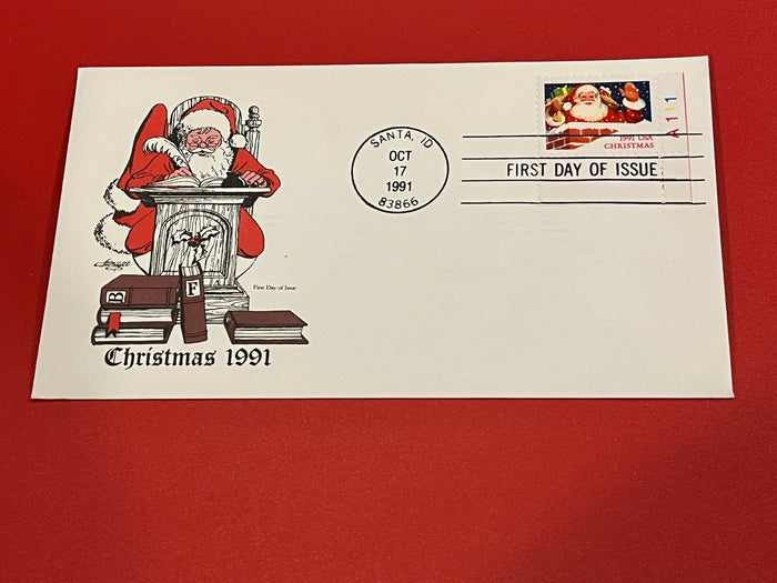 1991 Santa Claus 29c. Artmaster cachet.