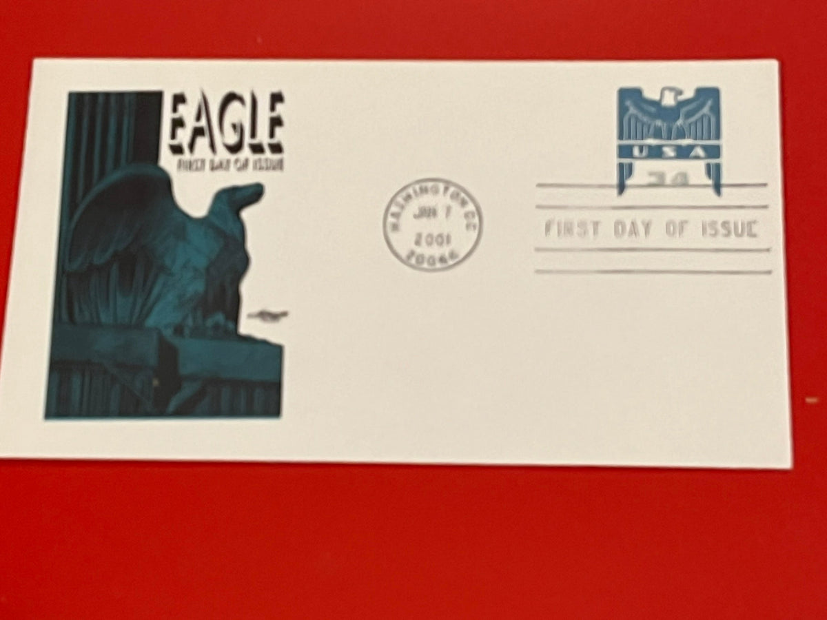 2001 Eagle  34c FDC Artmaster cachet.