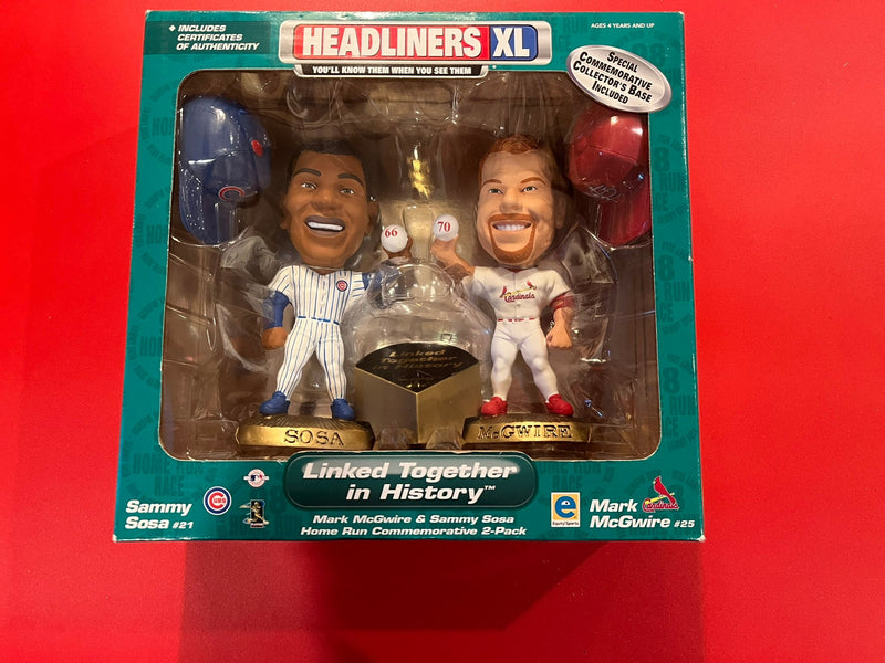 Headliners XL - Sammy Sosa & Mark McGuire - Linked together in history. New in box.