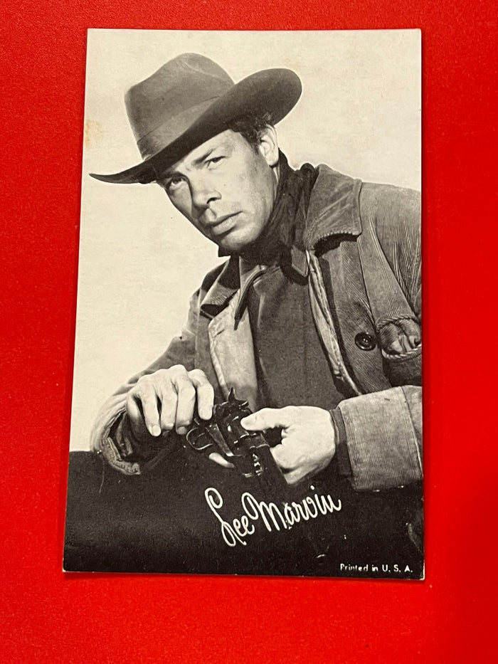 Lee Marvin movie promo card.