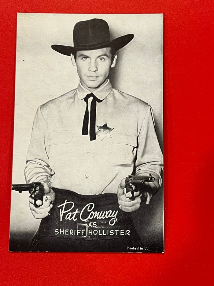 Pat Conway as Sheriff Hollister. Movie promo card.