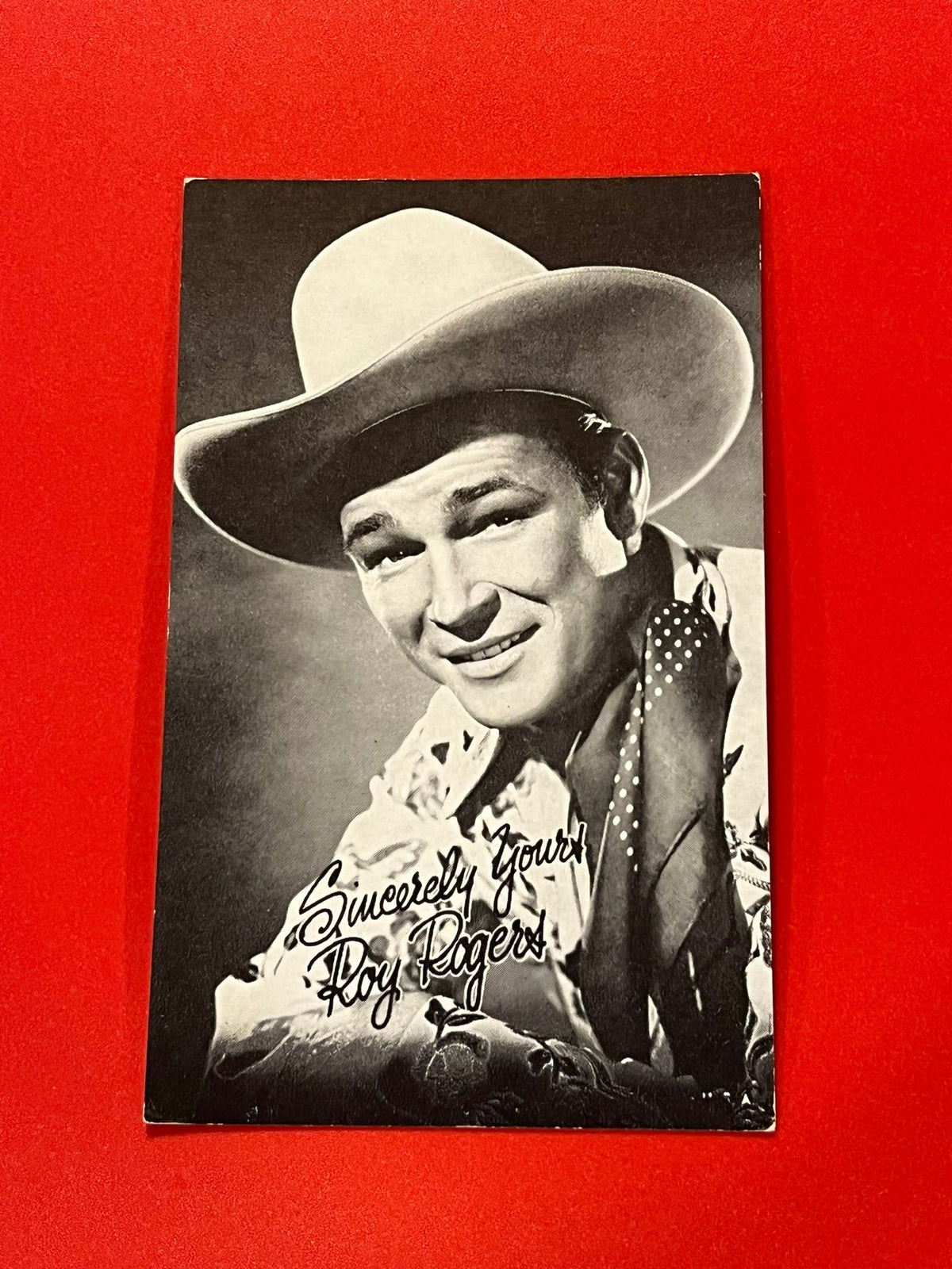 Roy Rogers - Movie Promo card.