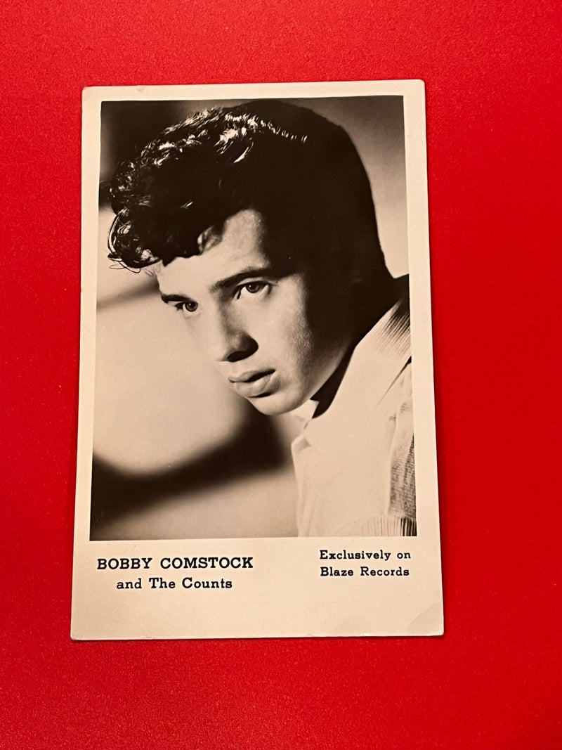 Bobby Comstock Promo Card.