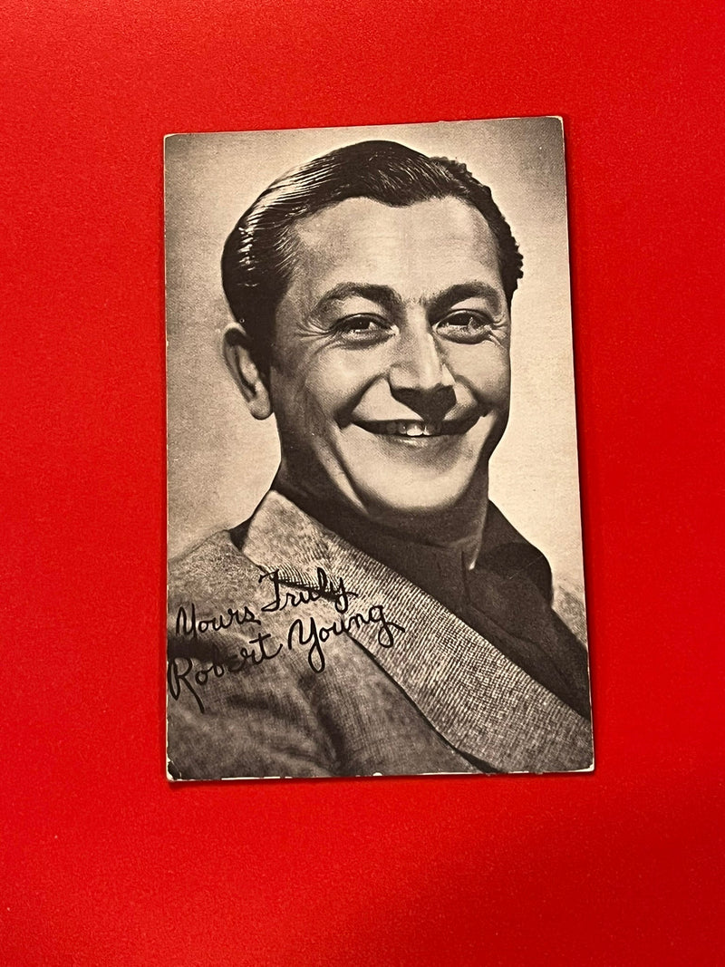 Robert Young promo card.