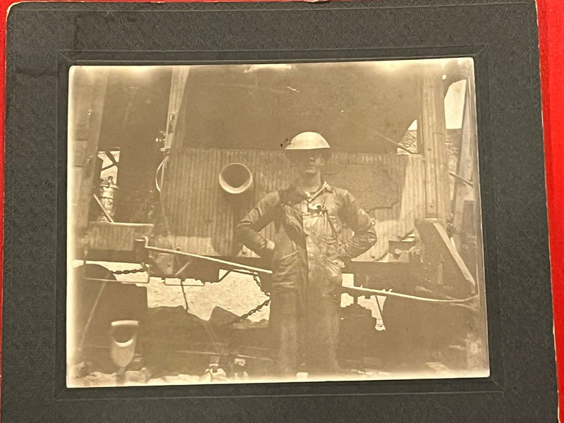 Miner at work - Cabinet Card.