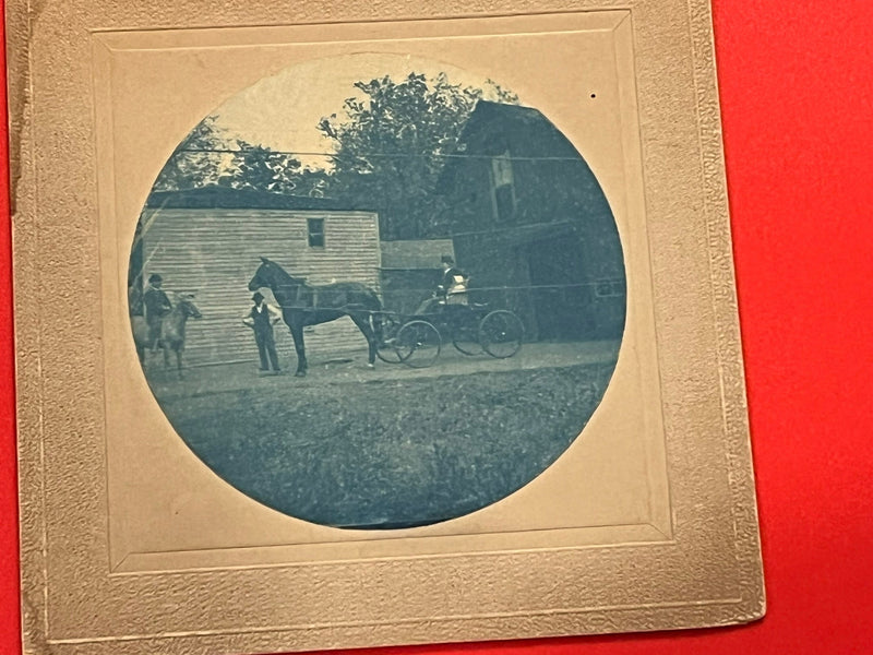 Horse & Buggy - 10/21/1900 - Cabinet Card.