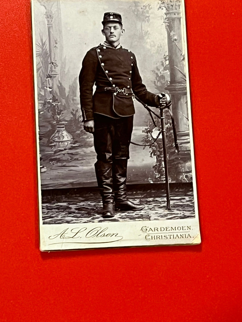 Danish Soldier - Cabinet Card. 1880ca.